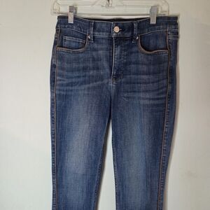WHBM High Rise Skinny‎ Ankle Jeans Women’s 4 Blue Stretch Denim Everyday Soft 27